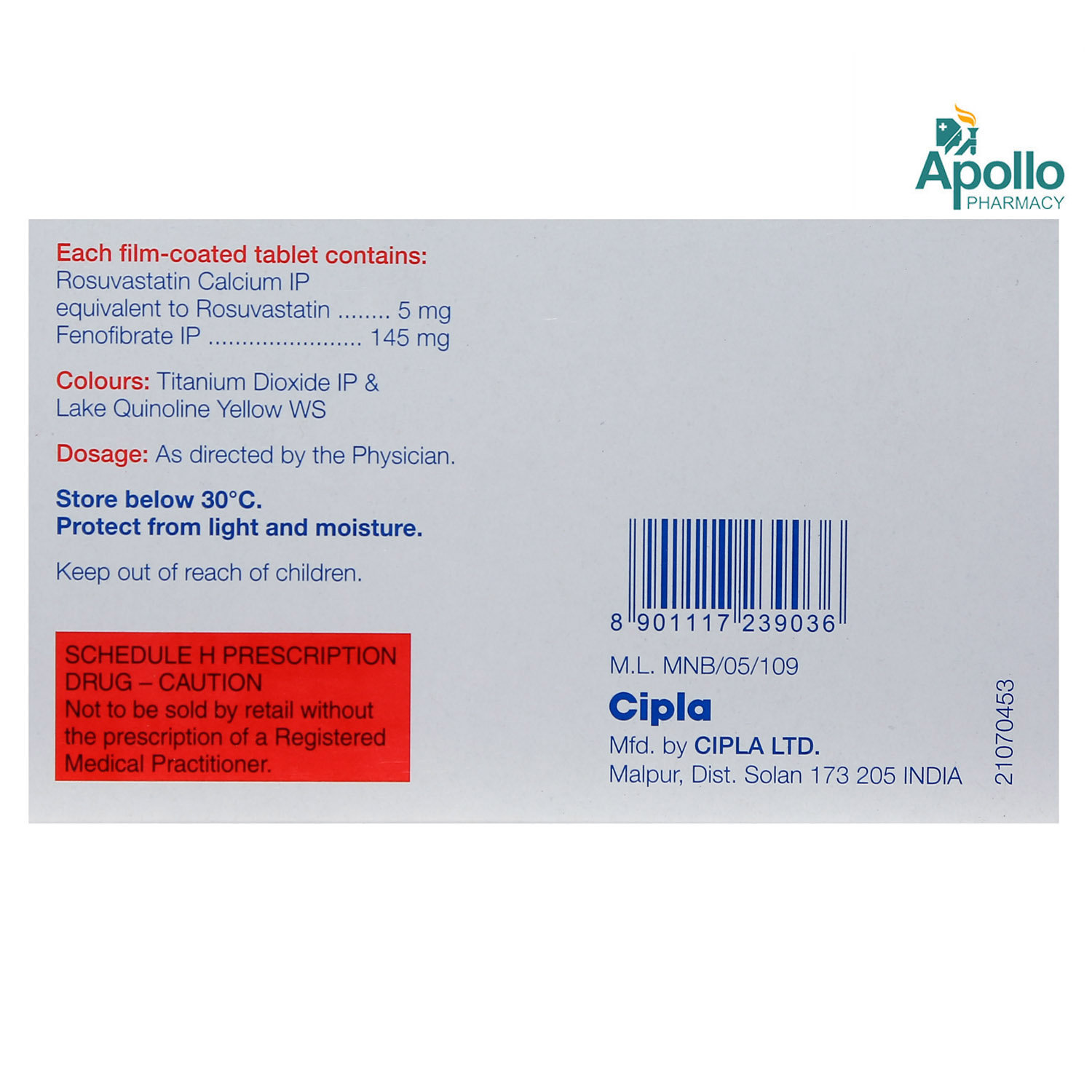 Rosulip-F Tablet 10's, Pack of 10 Rosulip-F Tablet 10's, Pack of 10