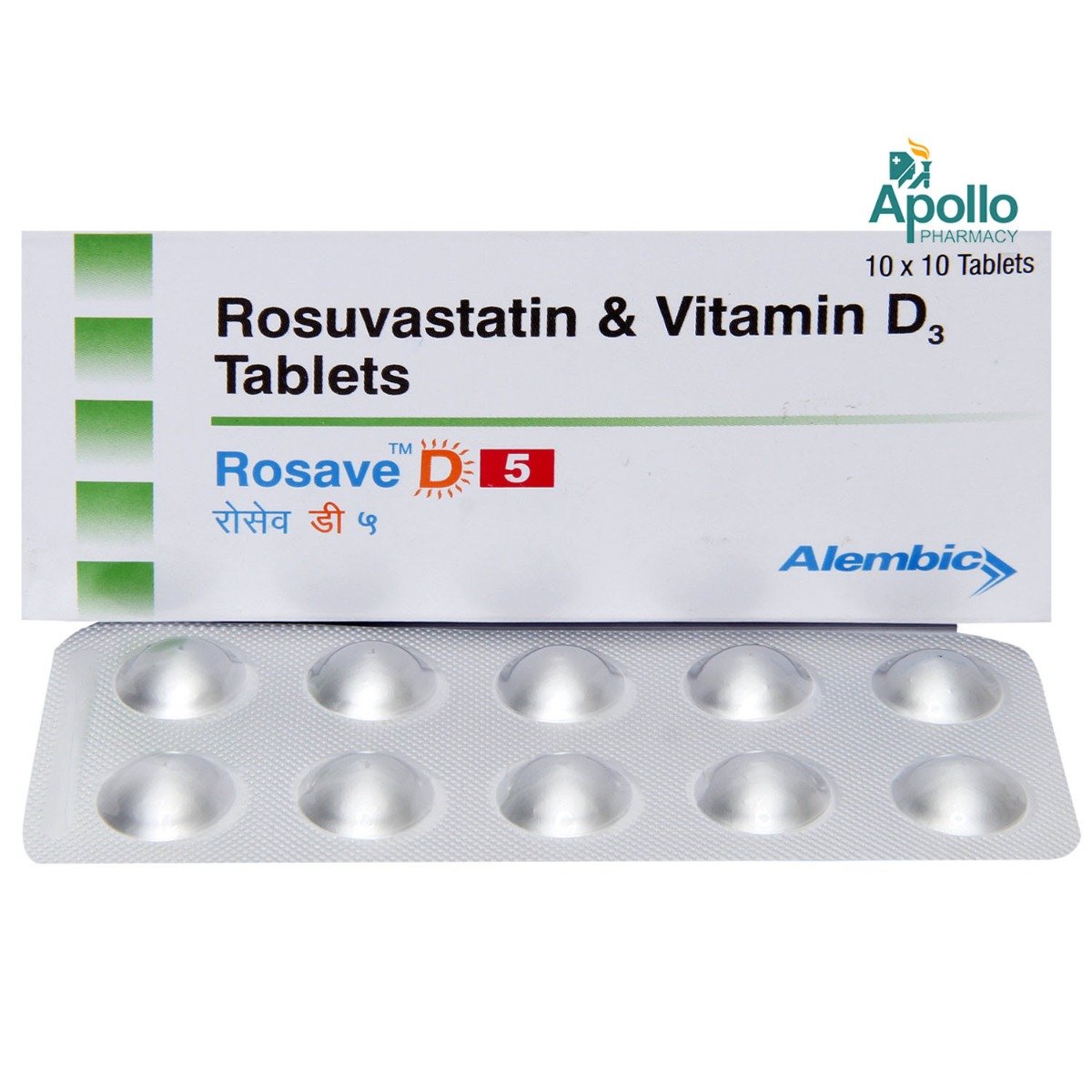 Rosave D 5 Tablet 10's, Pack of 10 TabletS Rosave D 5 Tablet 10's, Pack of 10 TabletS