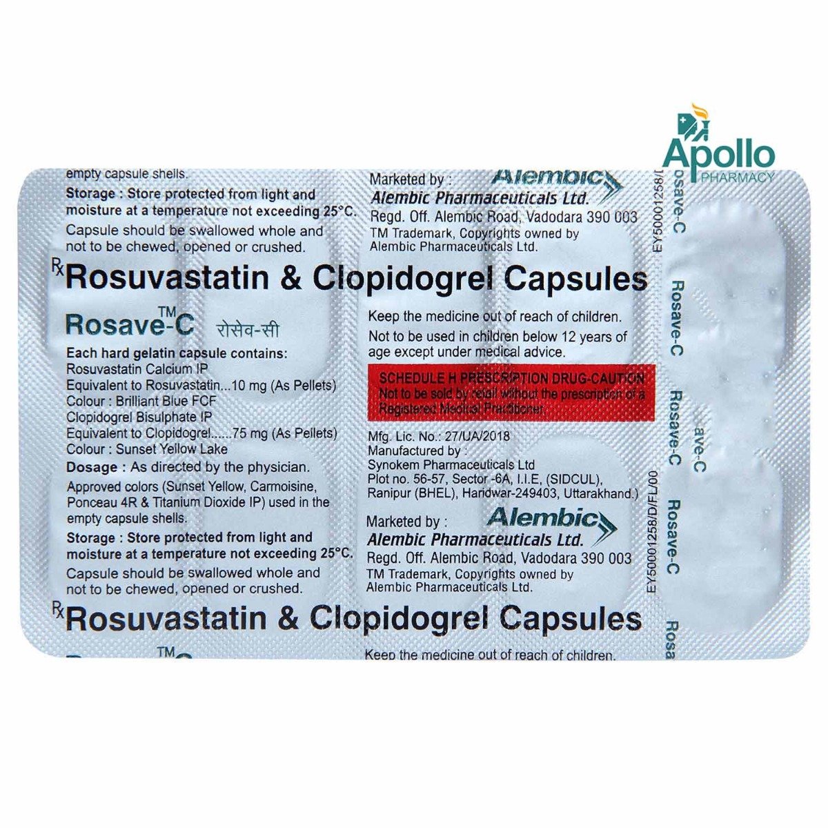 Rosave-C Capsule 10's, Pack of 10 Rosave-C Capsule 10's, Pack of 10