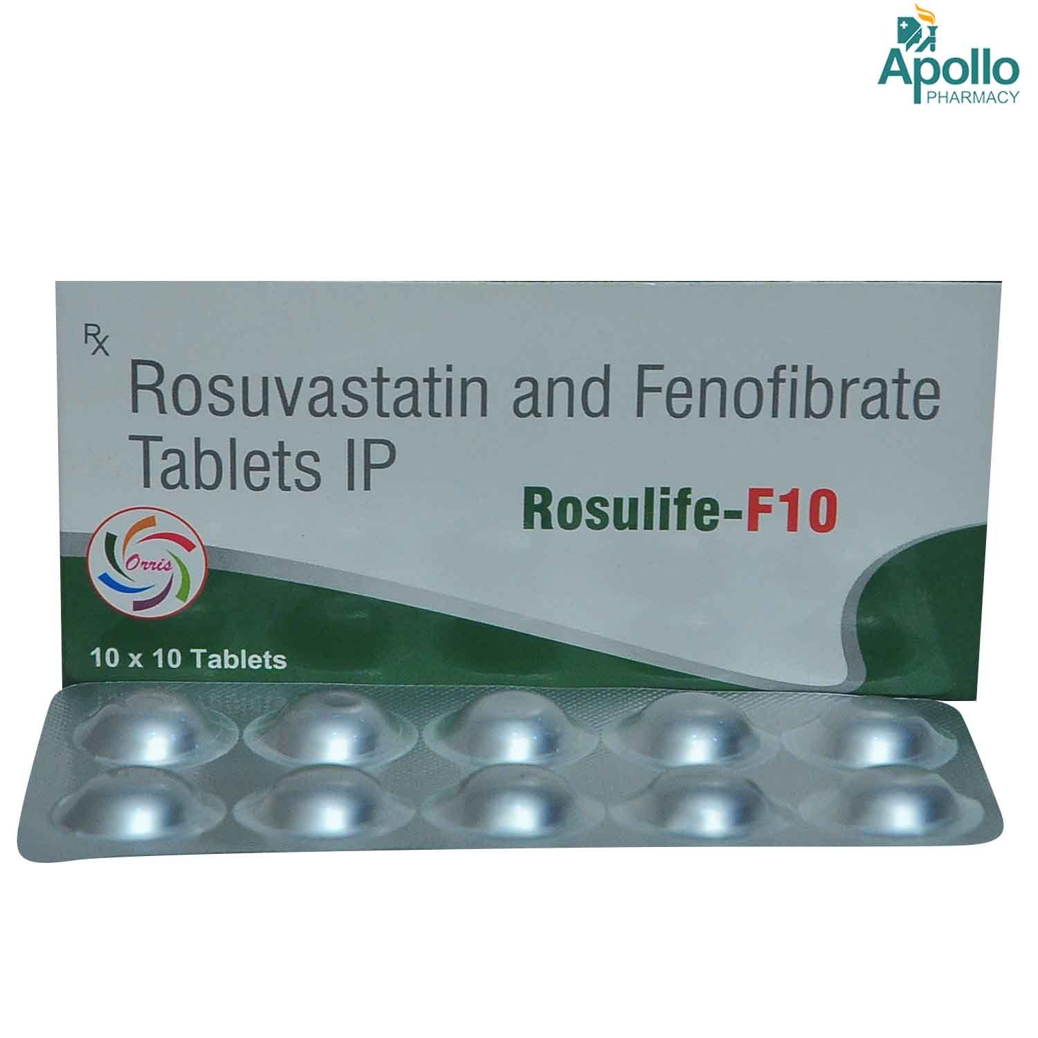 Rosulife-F 10 Tablet 10's, Pack of 10 TabletS Rosulife-F 10 Tablet 10's, Pack of 10 TabletS