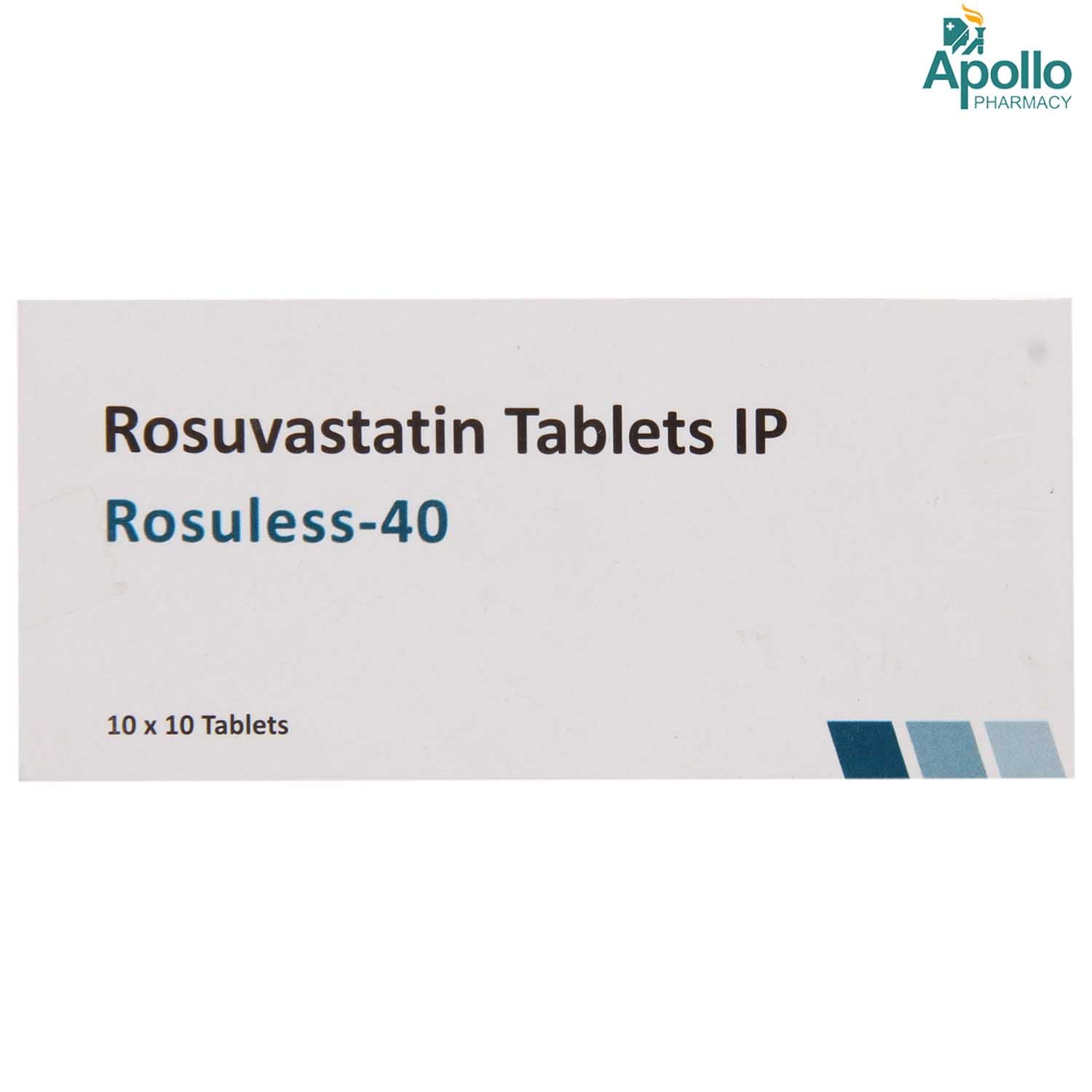 Rosuless 40 Tablet 10's, Pack of 10 TABLETS Rosuless 40 Tablet 10's, Pack of 10 TABLETS