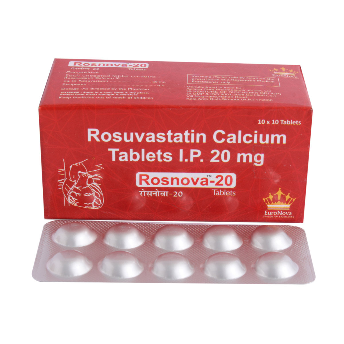 Rosnova-20Mg Tablet 10'S, Pack of 10 TabletS Rosnova-20Mg Tablet 10'S, Pack of 10 TabletS