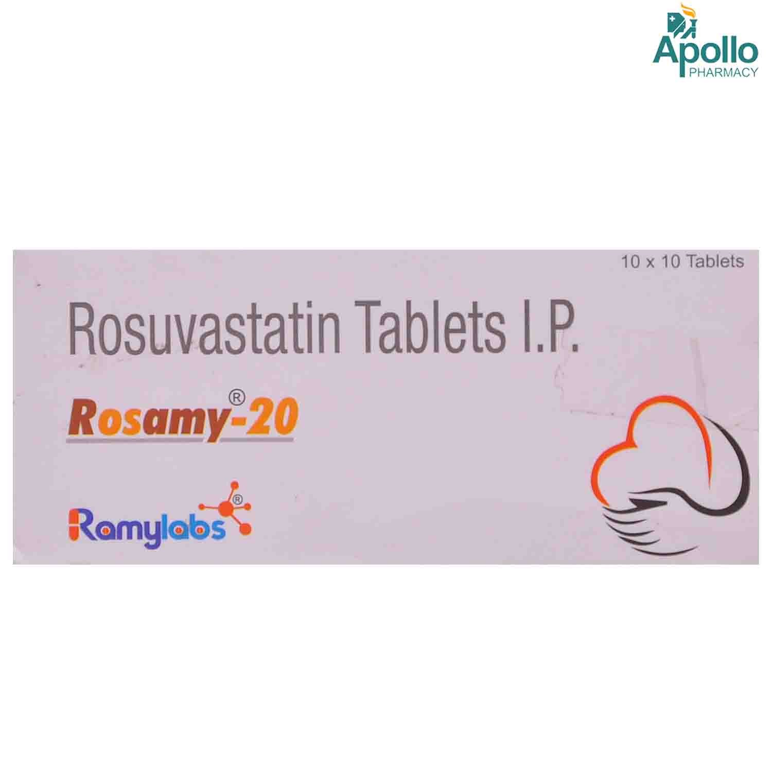 Rosamy-20mg Tablet 10's, Pack of 10 TabletS Rosamy-20mg Tablet 10's, Pack of 10 TabletS