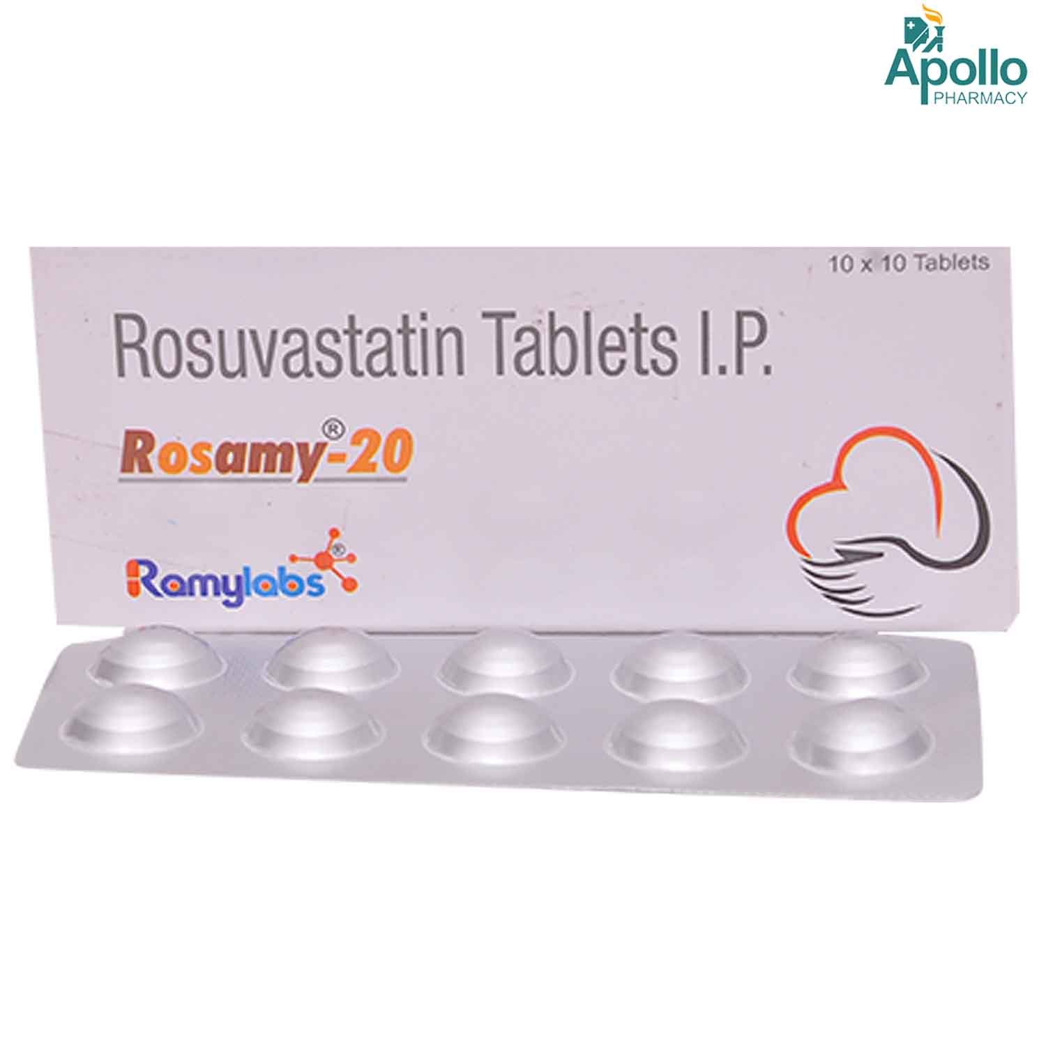 Rosamy-20mg Tablet 10's, Pack of 10 TabletS Rosamy-20mg Tablet 10's, Pack of 10 TabletS