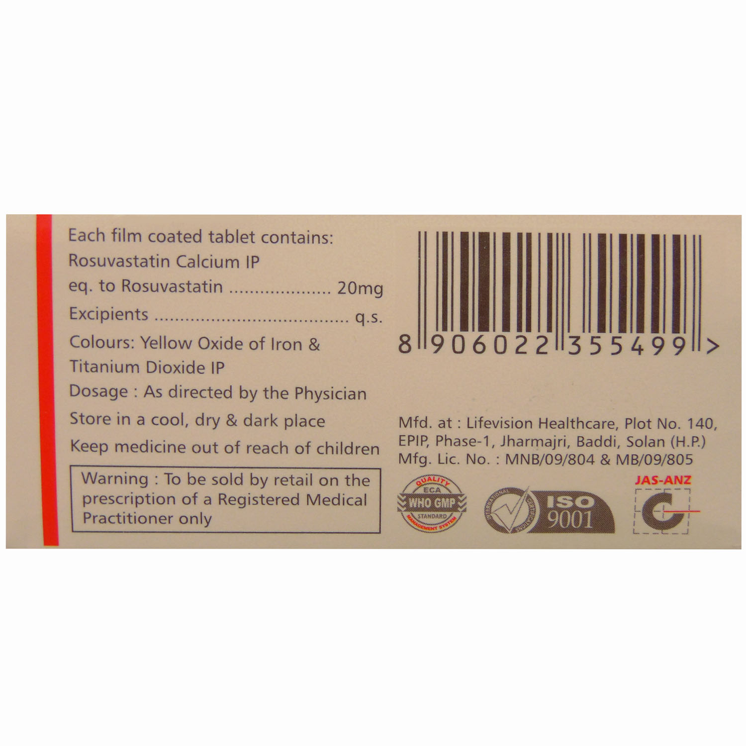 Rotin-20 Tablet 10's, Pack of 10 TabletS Rotin-20 Tablet 10's, Pack of 10 TabletS