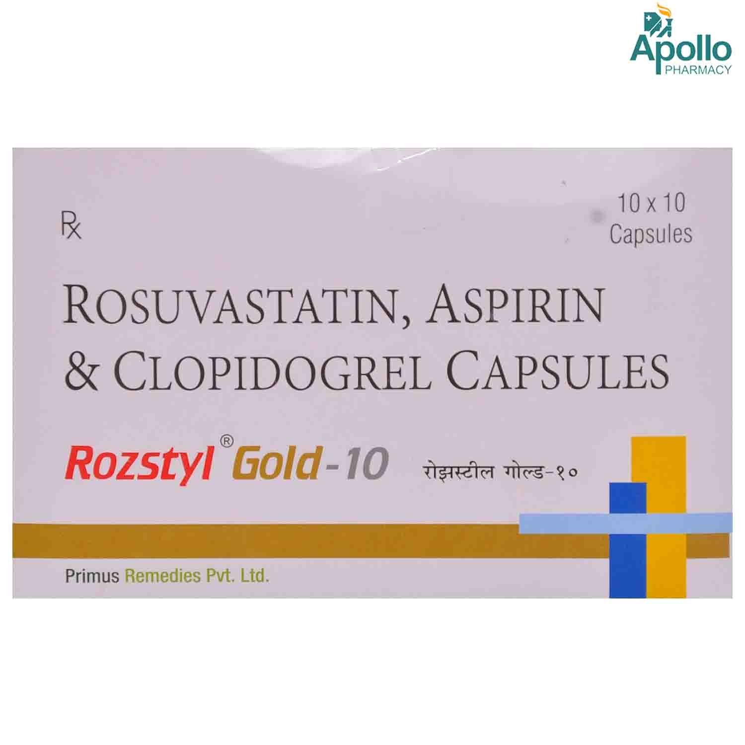 Rozstyl Gold-10 Capsule 10's, Pack of 10 CapsuleS Rozstyl Gold-10 Capsule 10's, Pack of 10 CapsuleS