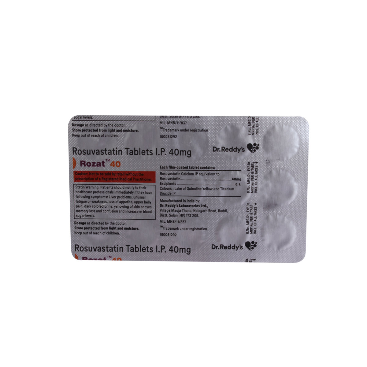 Rozat 40 Tablet 15's, Pack of 15 TABLETS Rozat 40 Tablet 15's, Pack of 15 TABLETS