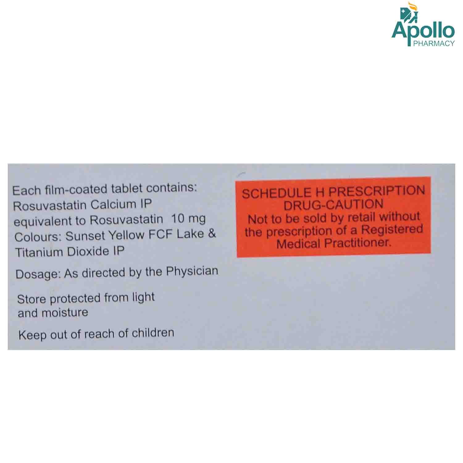Rxtor-10 Tablet 10's, Pack of 10 TABLETS Rxtor-10 Tablet 10's, Pack of 10 TABLETS