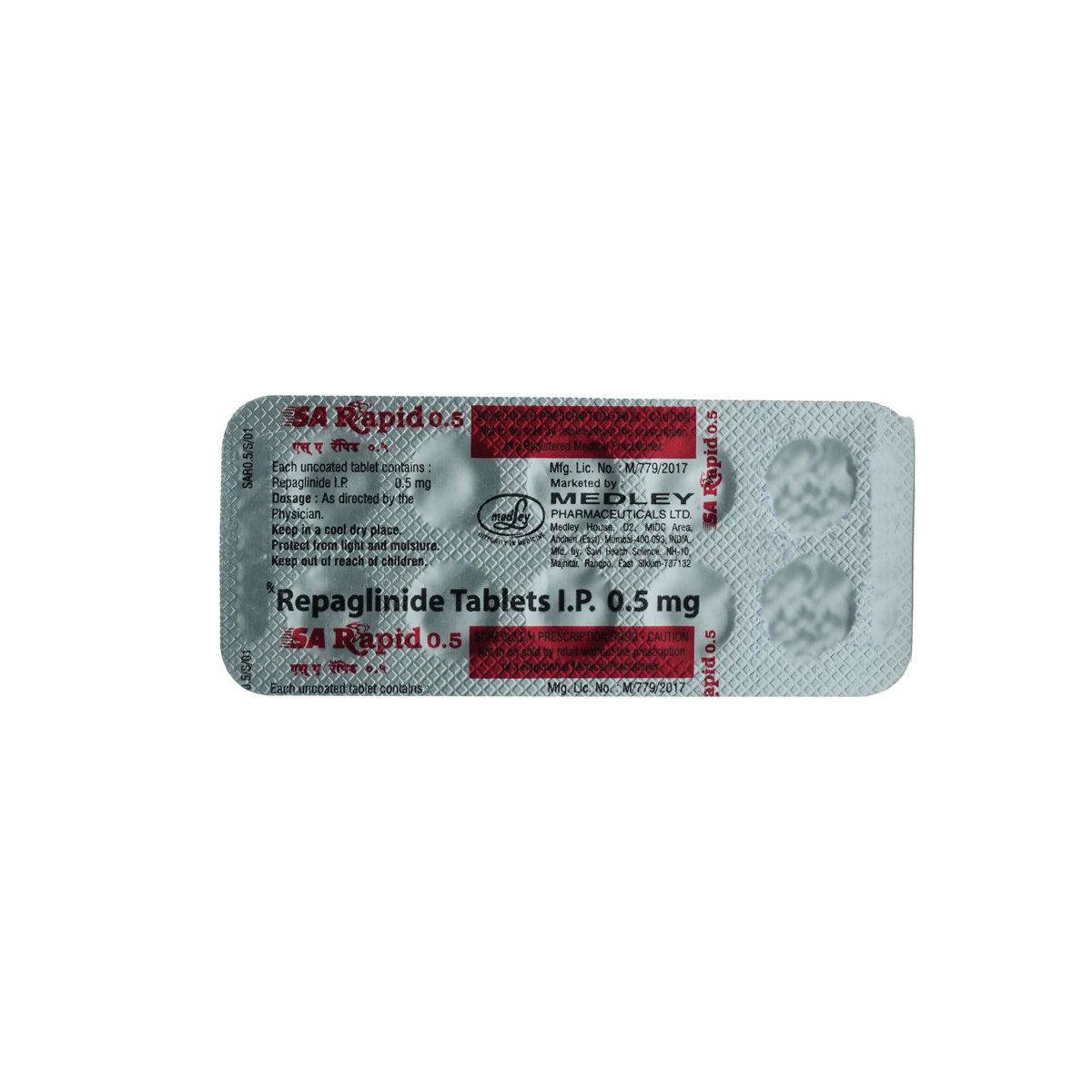 SA Rapid 0.5mg Tablet 10's, Pack of 10 TABLETS SA Rapid 0.5mg Tablet 10's, Pack of 10 TABLETS