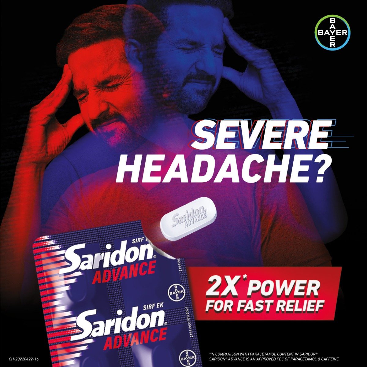 Saridon Advance Tablet 10’s for 5 in 1 Pain Relief, Pack of 10 Saridon Advance Tablet 10’s for 5 in 1 Pain Relief, Pack of 10