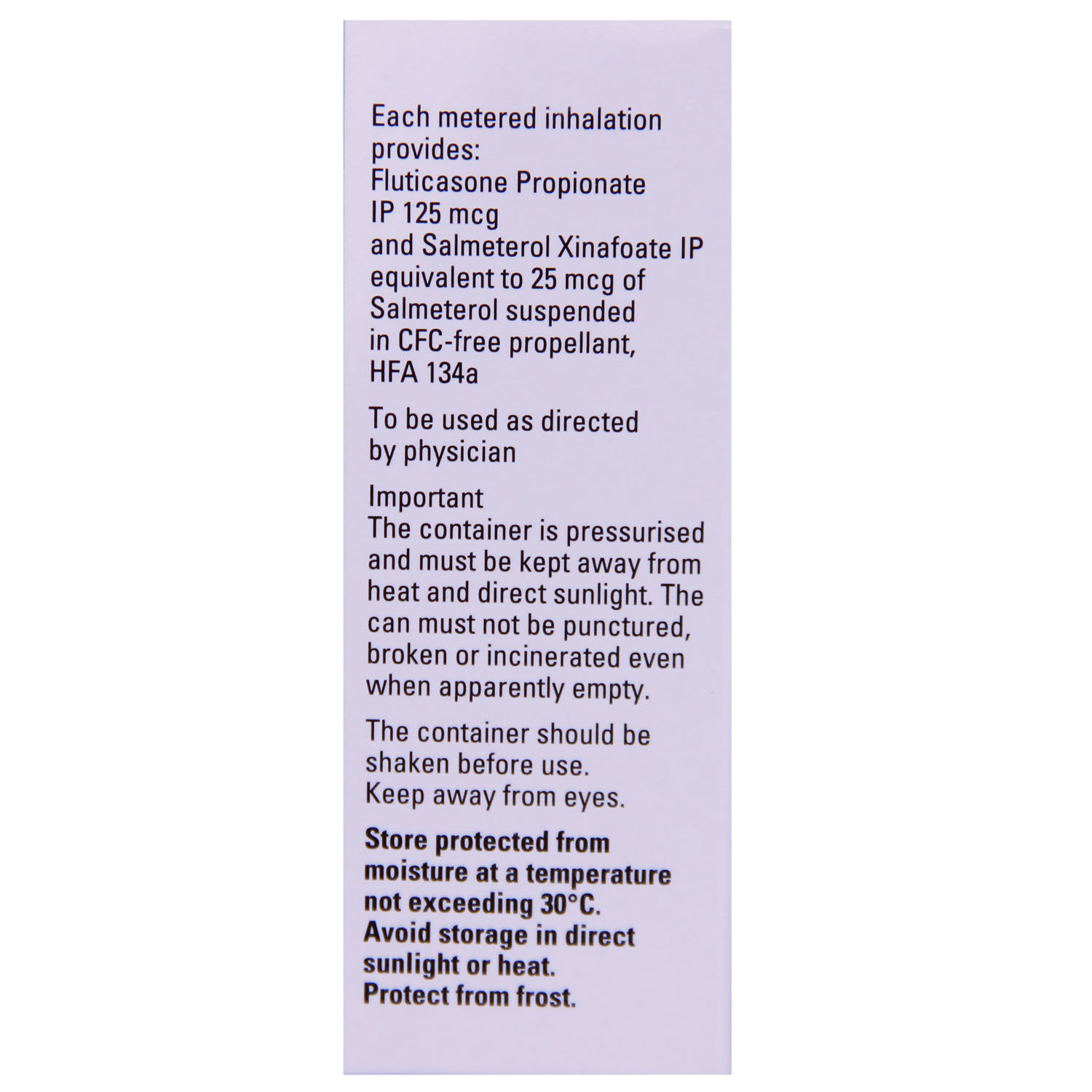 Seretide 125 Evohaler 120 MDI, Pack of 1 Seretide 125 Evohaler 120 MDI, Pack of 1