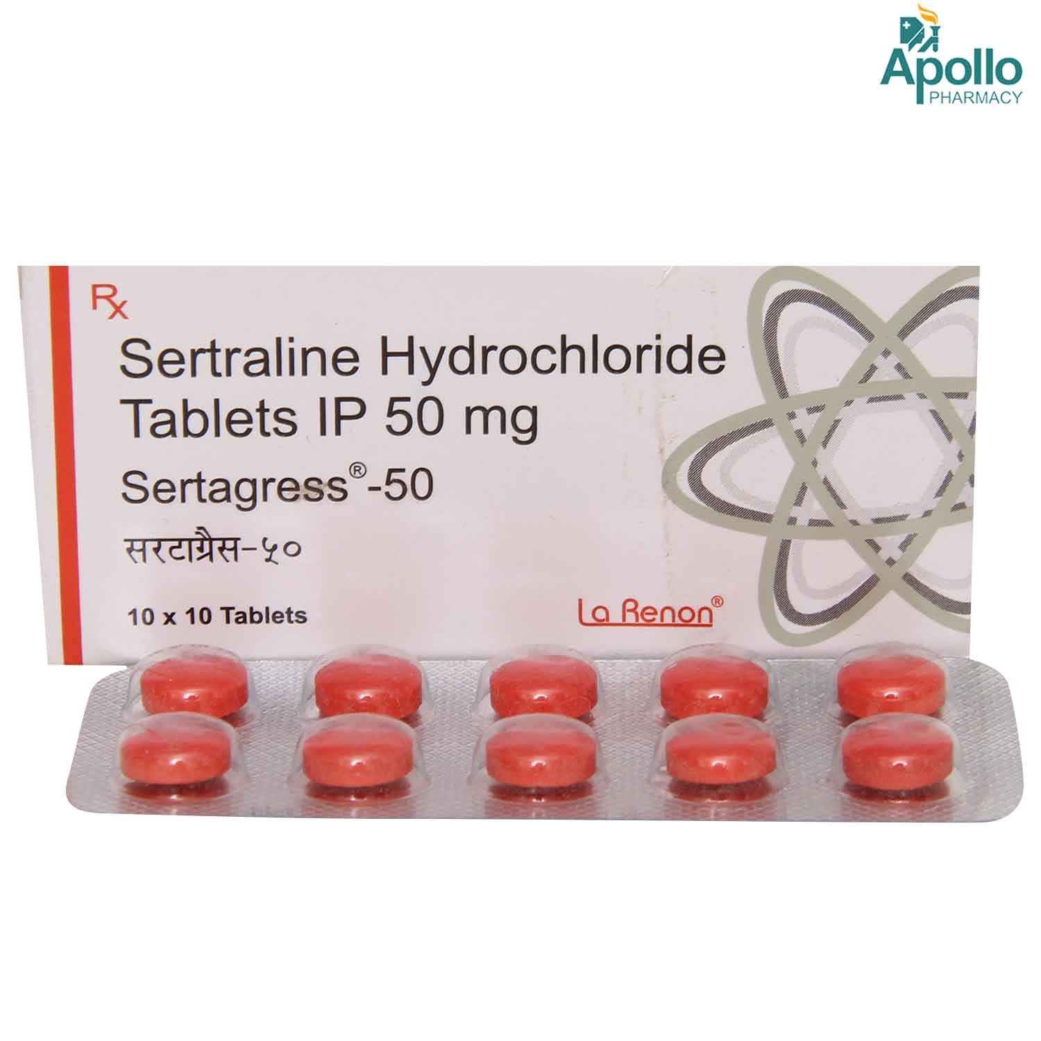 Sertagress 50 Tablet 10's, Pack of 10 TabletS Sertagress 50 Tablet 10's, Pack of 10 TabletS