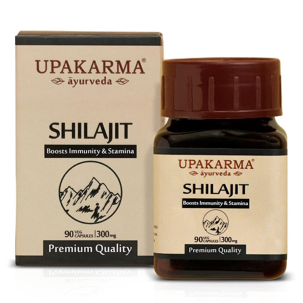 Upakarma Ayurveda Shilajit 300 mg, 90 Capsules, Pack of 1 Upakarma Ayurveda Shilajit 300 mg, 90 Capsules, Pack of 1