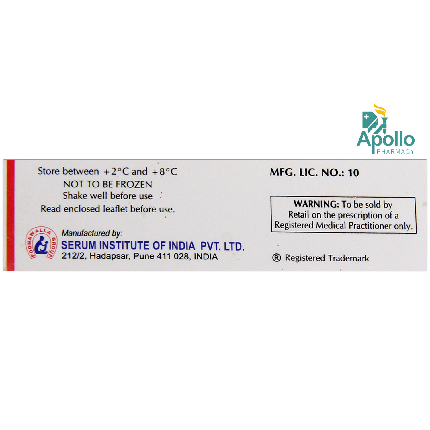 SII TD-Vac Vaccine 5 ml, Pack of 1 INJECTION SII TD-Vac Vaccine 5 ml, Pack of 1 INJECTION