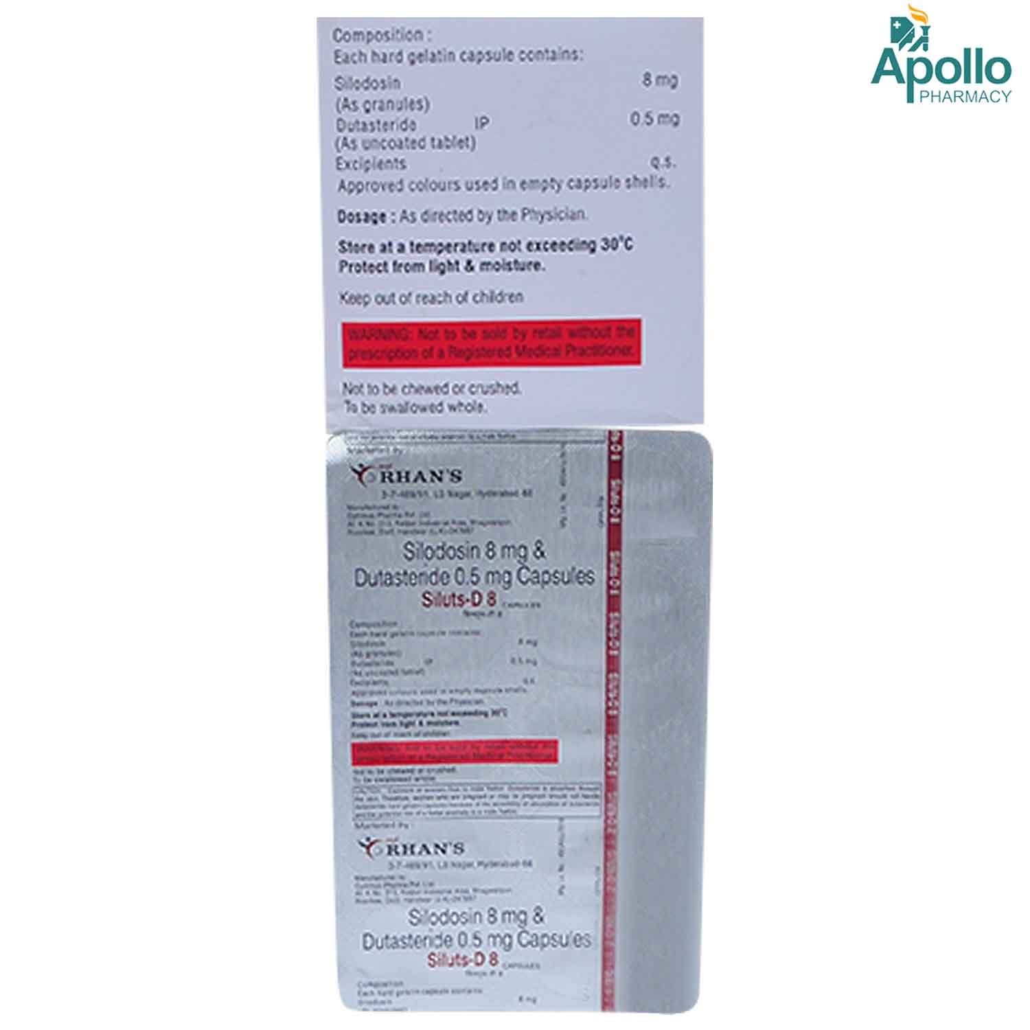 Siluts-D8 Capsule 10's, Pack of 10 Siluts-D8 Capsule 10's, Pack of 10