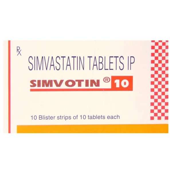 Simvotin 10 Tablet 10's, Pack of 10 TABLETS