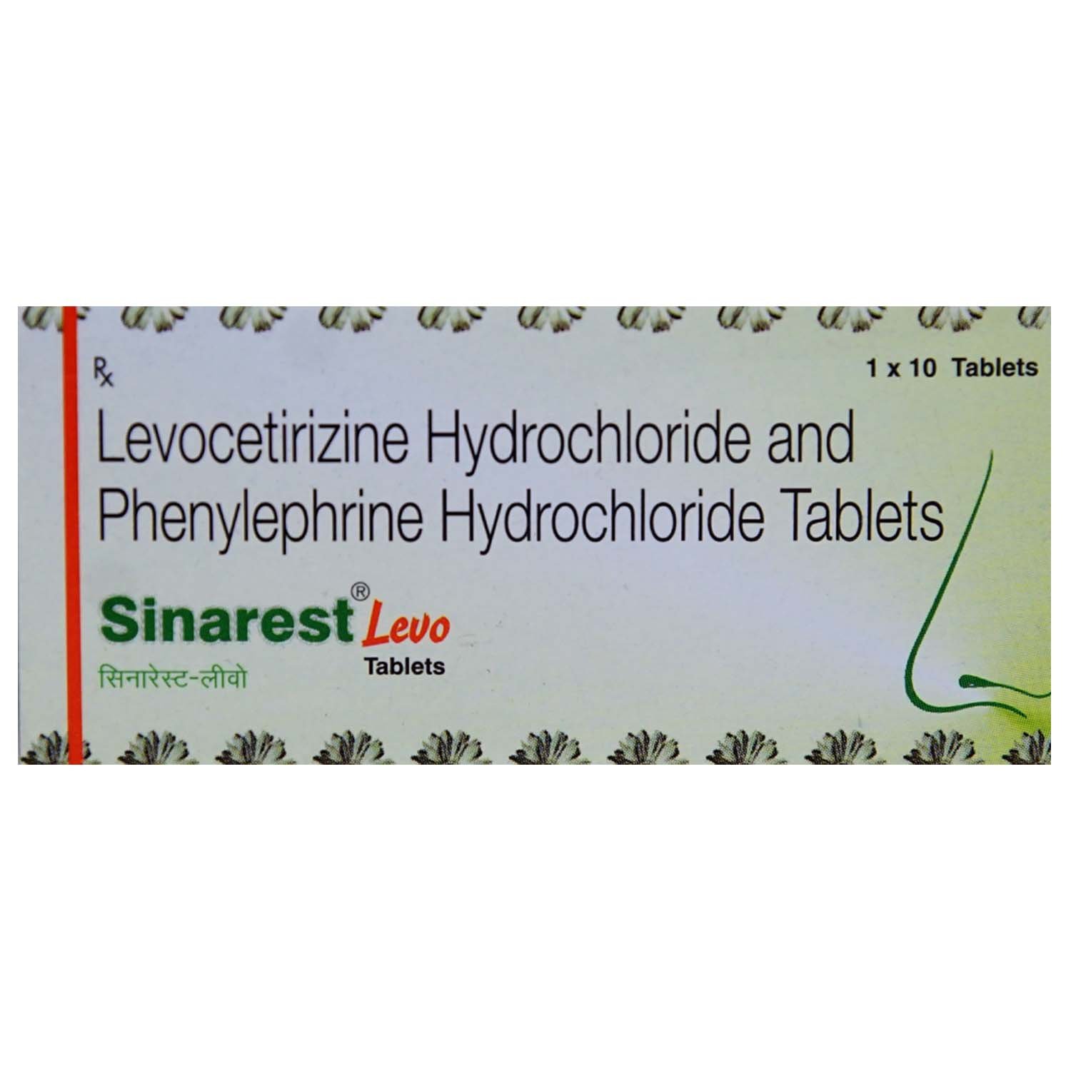 Sinarest Levo Tablet 10's, Pack of 10 TABLETS Sinarest Levo Tablet 10's, Pack of 10 TABLETS