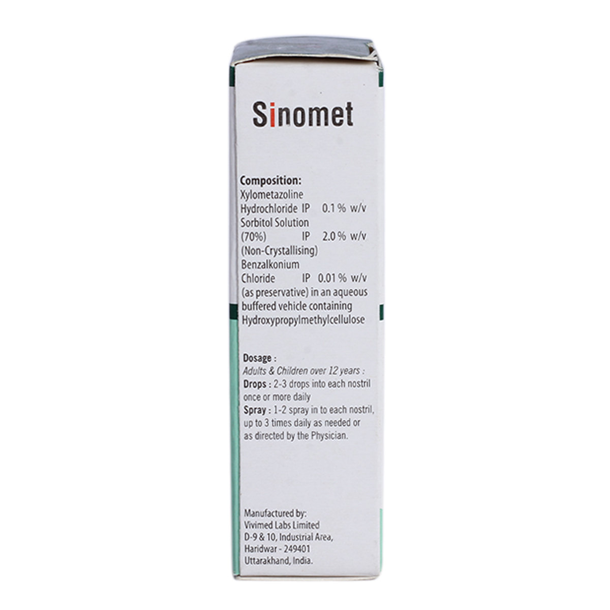 SINOMET NASAL DROPS 10ML, Pack of 1 SINOMET NASAL DROPS 10ML, Pack of 1