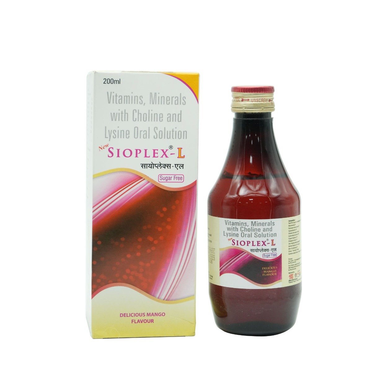 New Sioplex-L Sugar Free Mango Oral Solution 200 ml, Pack of 1 New Sioplex-L Sugar Free Mango Oral Solution 200 ml, Pack of 1