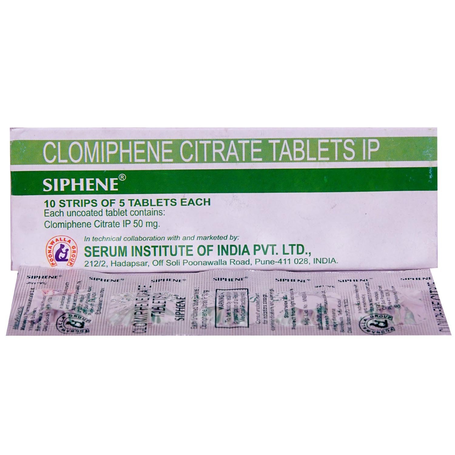 Siphene Tablet 5's, Pack of 5 TABLETS Siphene Tablet 5's, Pack of 5 TABLETS
