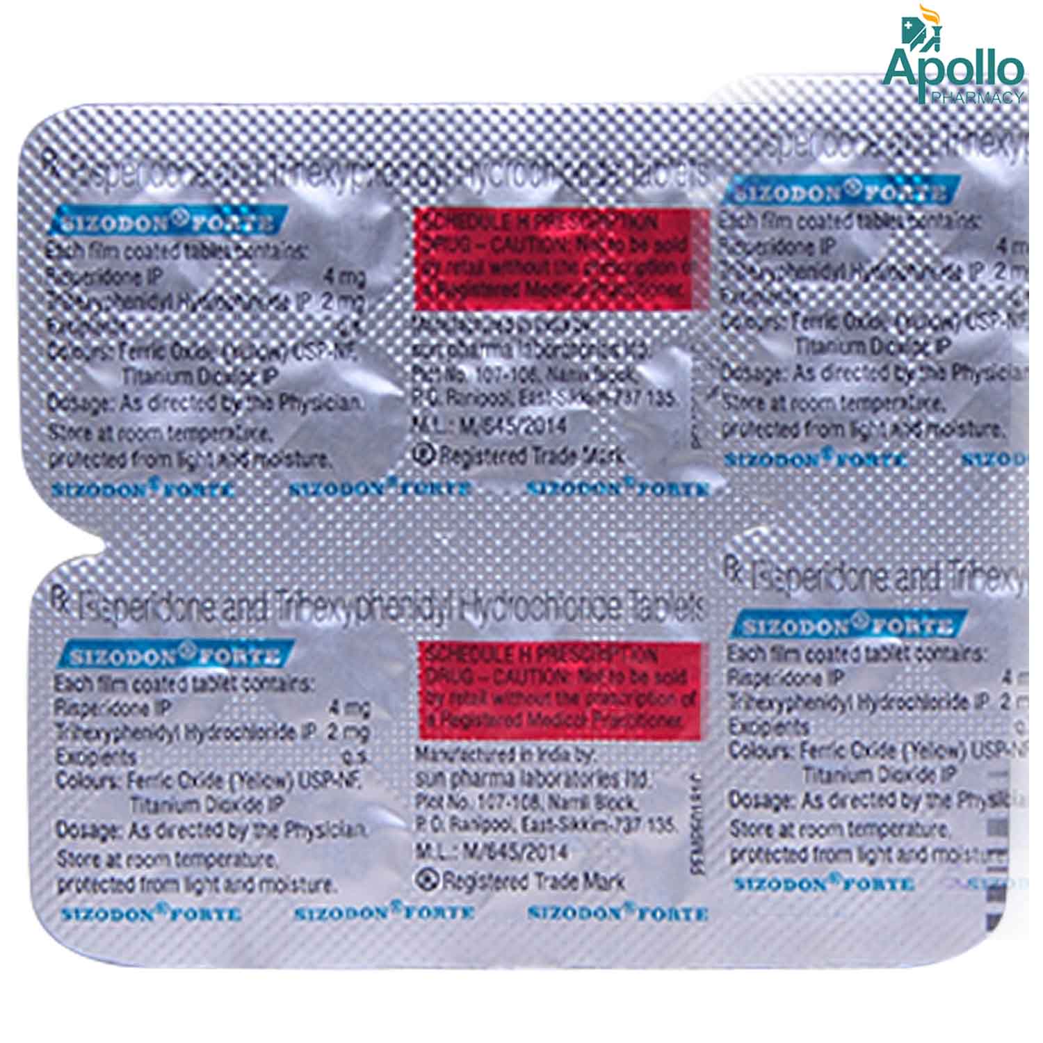 Sizodon Forte Tablet 10's, Pack of 10 TABLETS Sizodon Forte Tablet 10's, Pack of 10 TABLETS