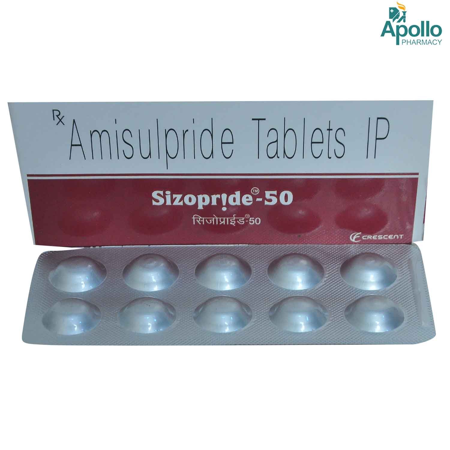 SIZOPRIDE 50MG TABLET, Pack of 10 TABLETS SIZOPRIDE 50MG TABLET, Pack of 10 TABLETS