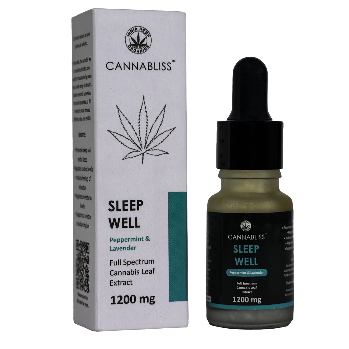 Cannabliss Sleep Well 1200 mg Oil, 10 ml, Pack of 1 Cannabliss Sleep Well 1200 mg Oil, 10 ml, Pack of 1