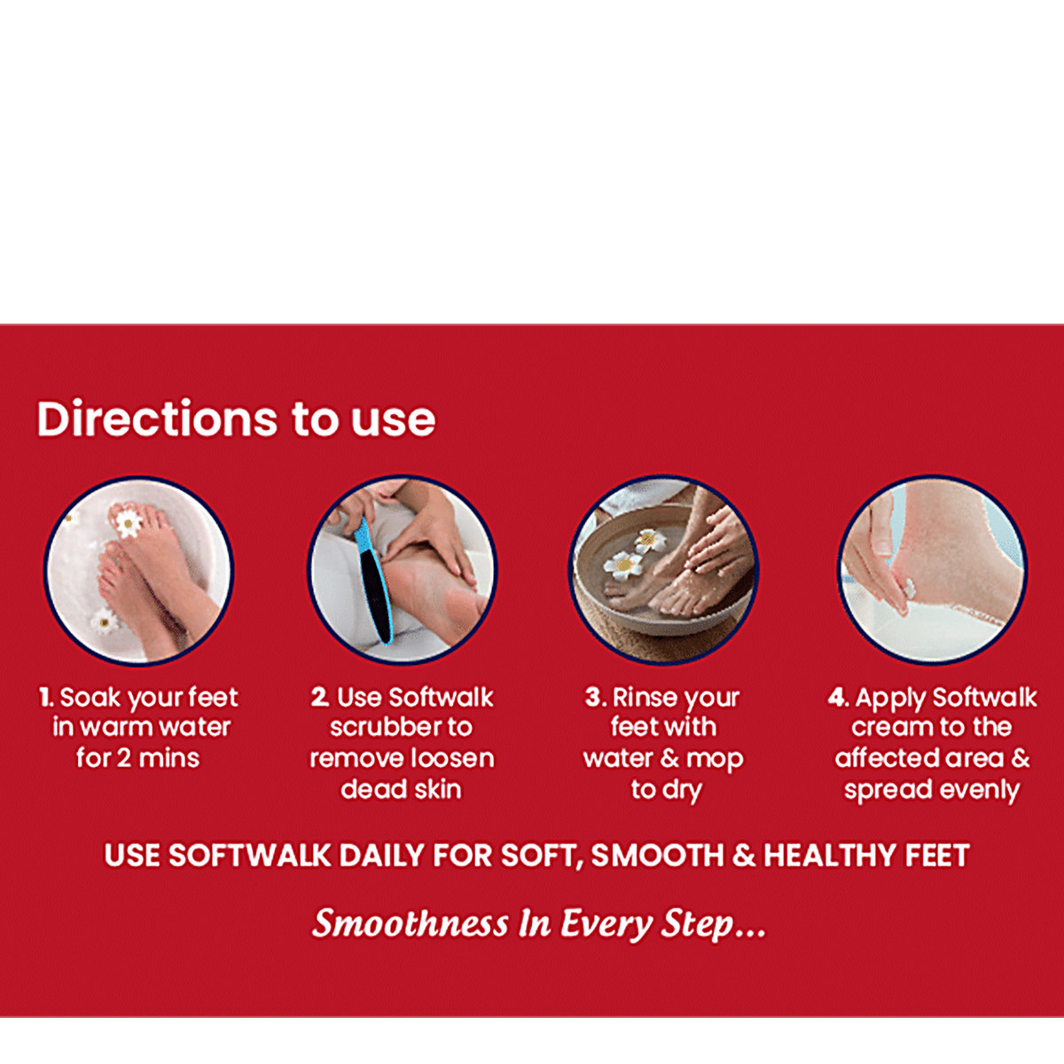 Softwalk Cracked Heel Repair Cream 25 gm | Hydrates, Moisturises & Repairs Feet | For Rough & Cracked Feet, Pack of 1 Softwalk Cracked Heel Repair Cream 25 gm | Hydrates, Moisturises & Repairs Feet | For Rough & Cracked Feet, Pack of 1