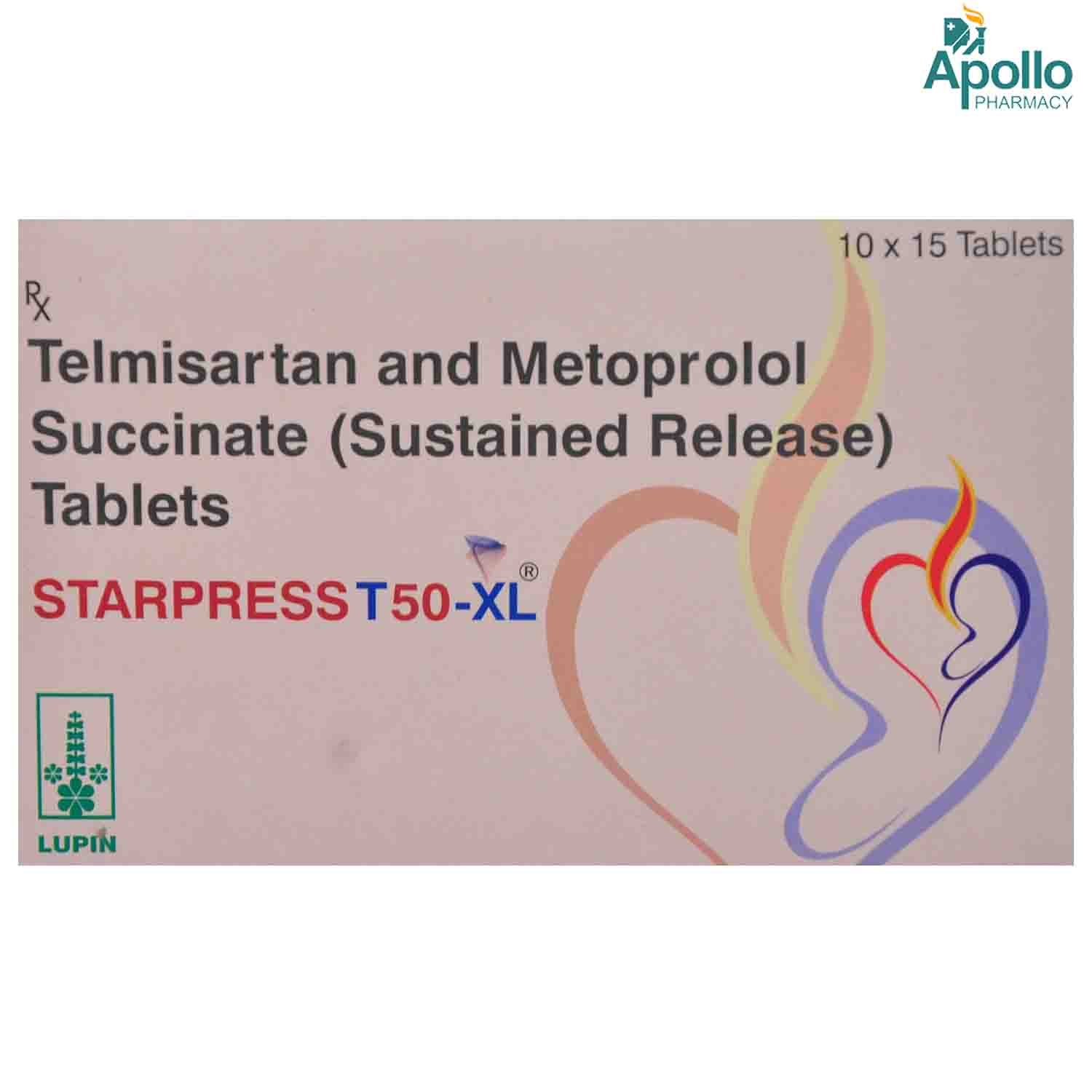 Starpress T 50 XL Tablet 15's, Pack of 15 TABLETS Starpress T 50 XL Tablet 15's, Pack of 15 TABLETS