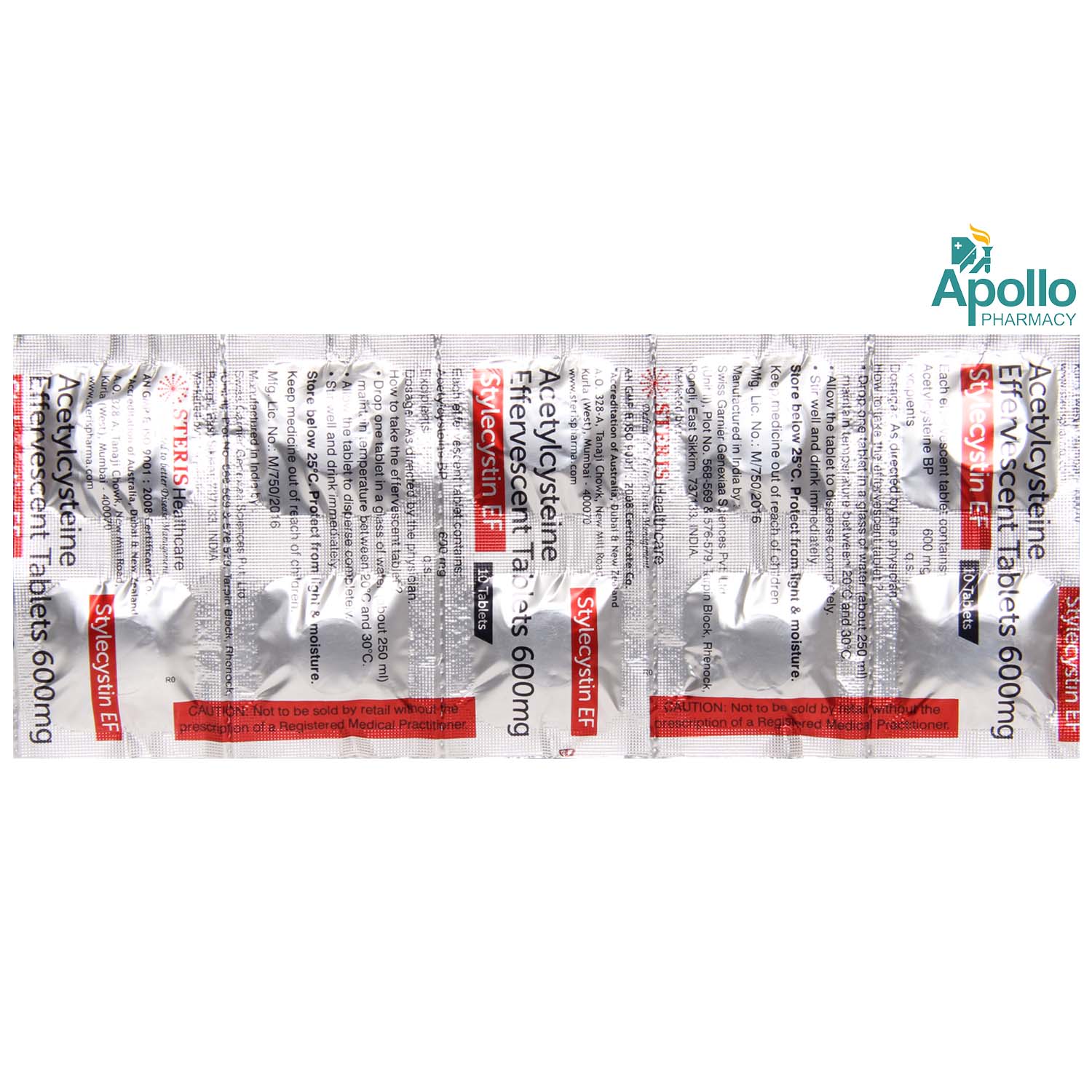 Stylecystin 600 mg Effervescent Orange Flavour Tablet 10's, Pack of 10 TABLETS Stylecystin 600 mg Effervescent Orange Flavour Tablet 10's, Pack of 10 TABLETS