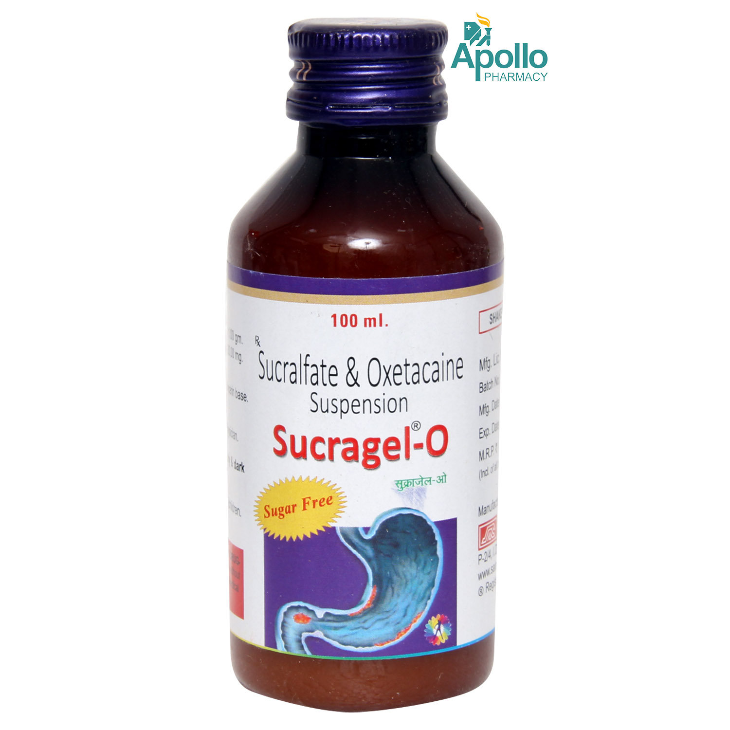 SUCRAGEL O SUSPENSION100ML, Pack of 1 Gel SUCRAGEL O SUSPENSION100ML, Pack of 1 Gel