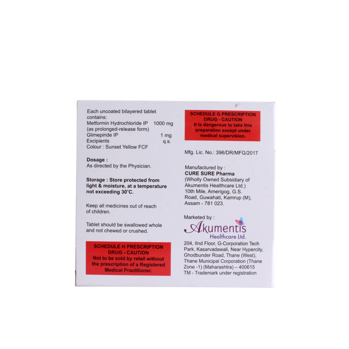 Switglim-M 1/1000 Tablet 15's, Pack of 15 TABLETS Switglim-M 1/1000 Tablet 15's, Pack of 15 TABLETS