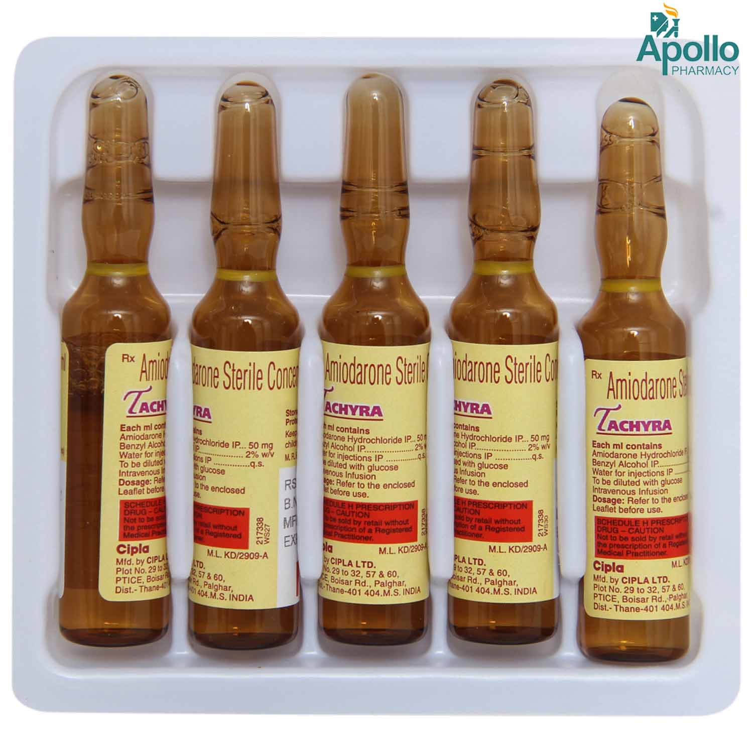 Tachyra 50 mg Injection 3 ml, Pack of 1 INJECTION Tachyra 50 mg Injection 3 ml, Pack of 1 INJECTION