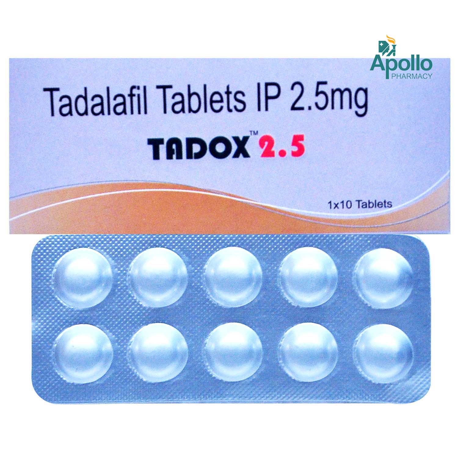 Tadox 2.5 Tablet 10's, Pack of 10 TABLETS Tadox 2.5 Tablet 10's, Pack of 10 TABLETS