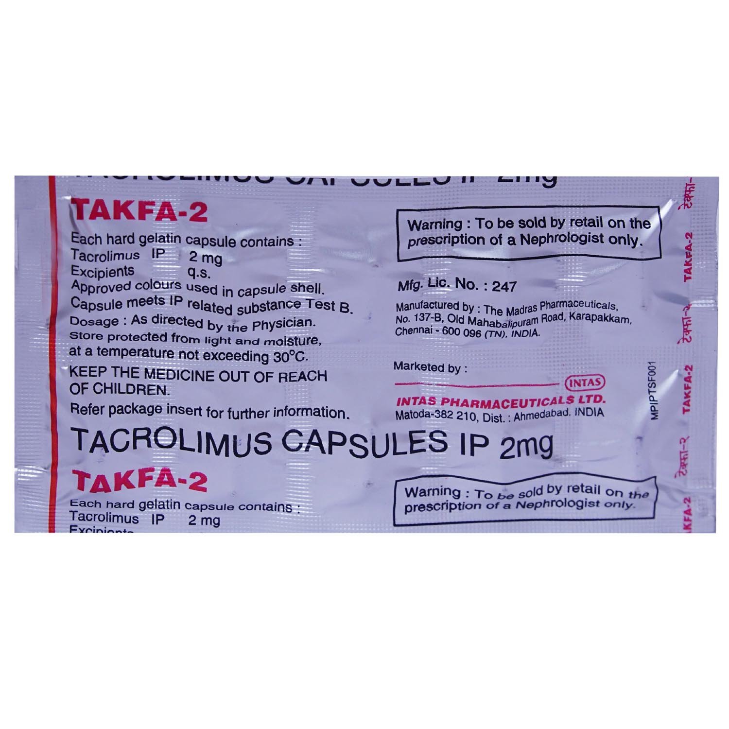 Takfa-2 Capsule 10's, Pack of 10 CAPSULES Takfa-2 Capsule 10's, Pack of 10 CAPSULES