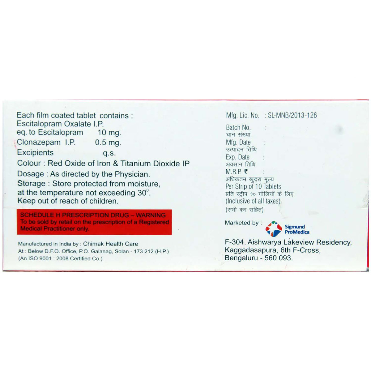 TALO CZ TABLET, Pack of 10 TABLETS TALO CZ TABLET, Pack of 10 TABLETS