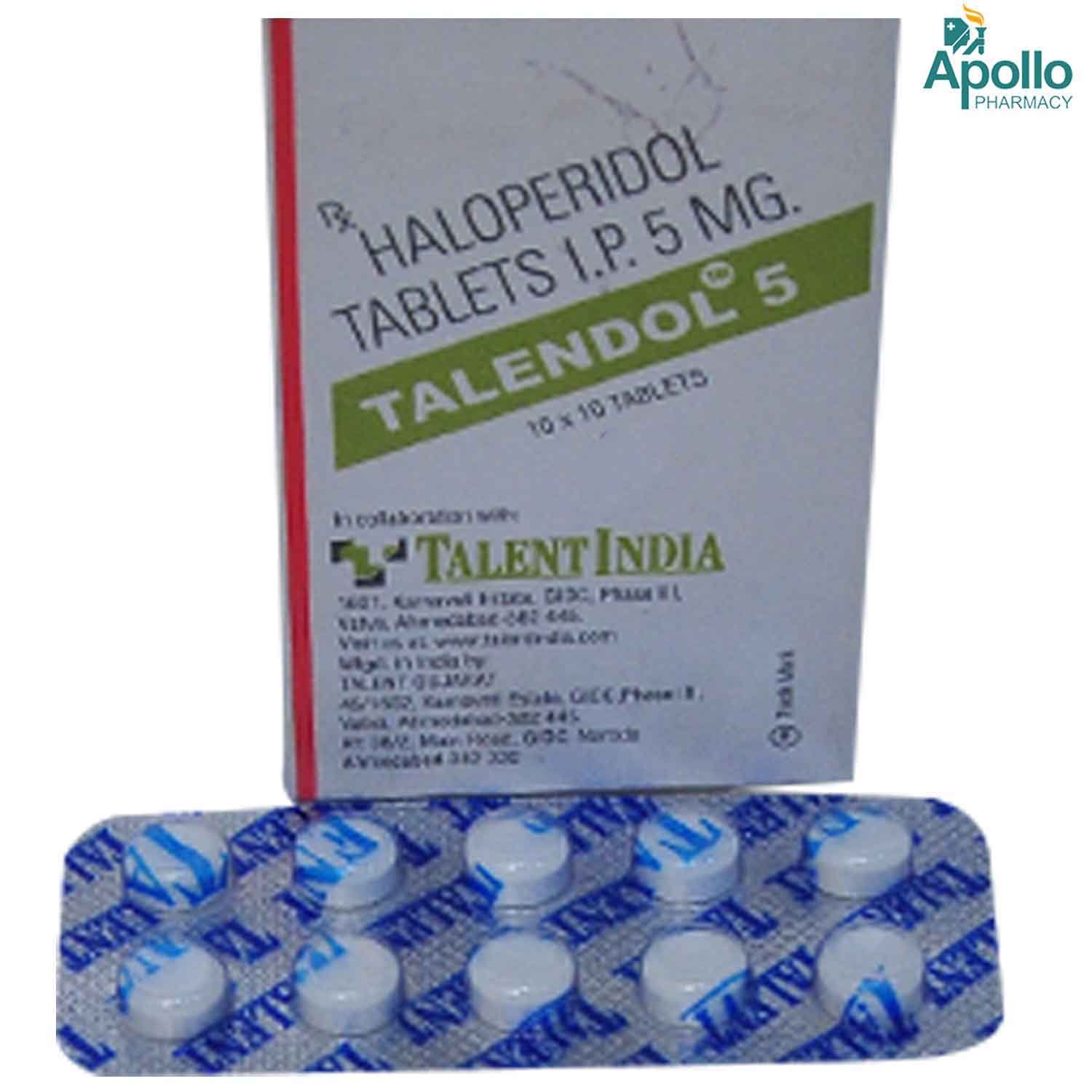 TALENDOL 5MG TABLET, Pack of 10 TABLETS TALENDOL 5MG TABLET, Pack of 10 TABLETS