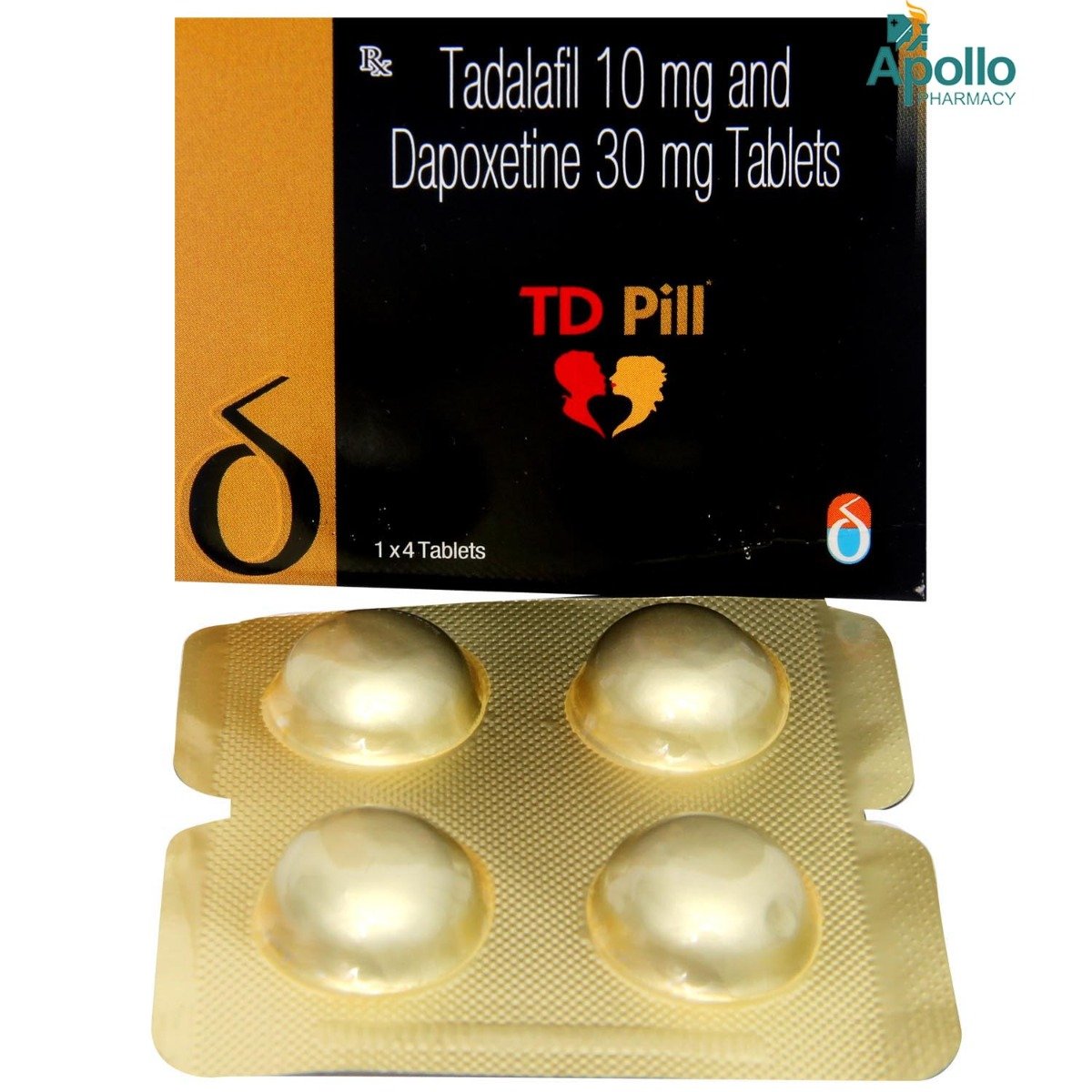 TD Pill Tablet 4's, Pack of 4 TD Pill Tablet 4's, Pack of 4