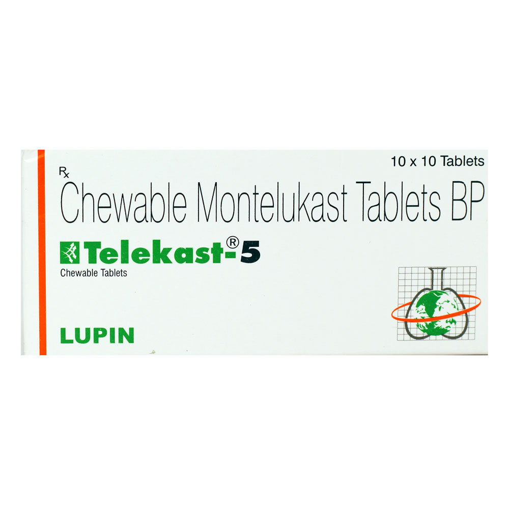 Telekast-5 Chewable Tablet 10's, Pack of 10 TABLETS Telekast-5 Chewable Tablet 10's, Pack of 10 TABLETS