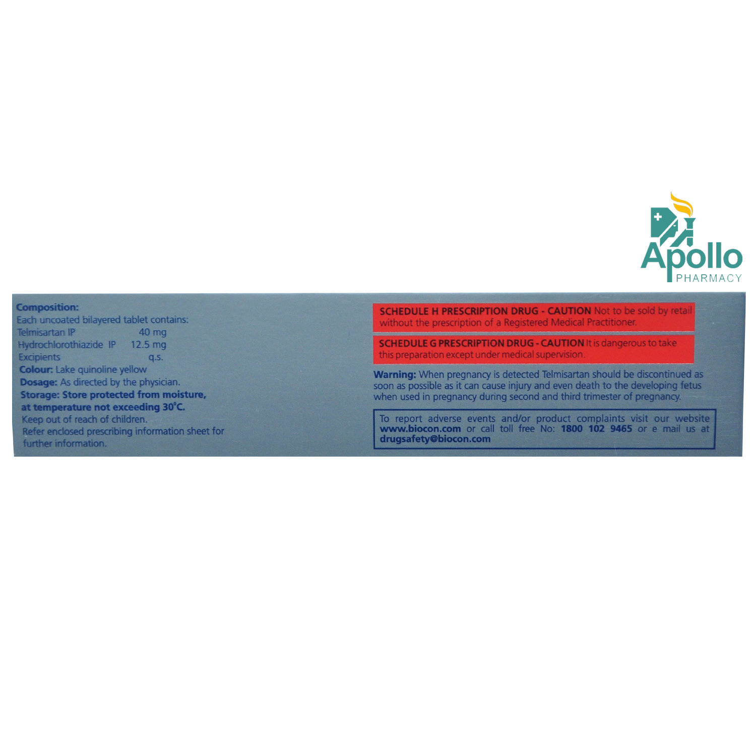 Telmisat H Tablet 10's, Pack of 10 Telmisat H Tablet 10's, Pack of 10