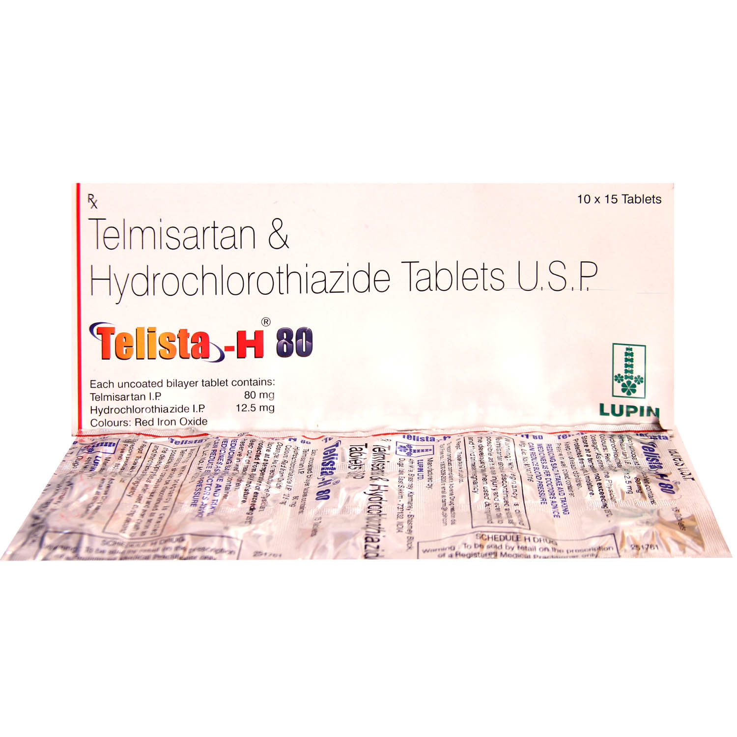 Telista H 80 Tablet 15's, Pack of 15 Telista H 80 Tablet 15's, Pack of 15