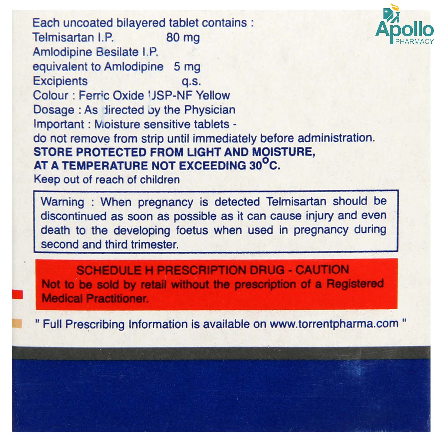 Telday 80 AM Tablet 10's, Pack of 10 Telday 80 AM Tablet 10's, Pack of 10