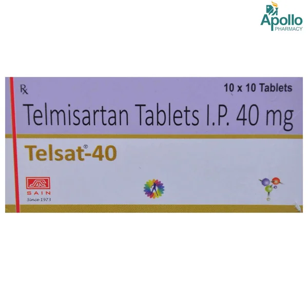 TELSAT 40MG TABLET, Pack of 10 TABLETS