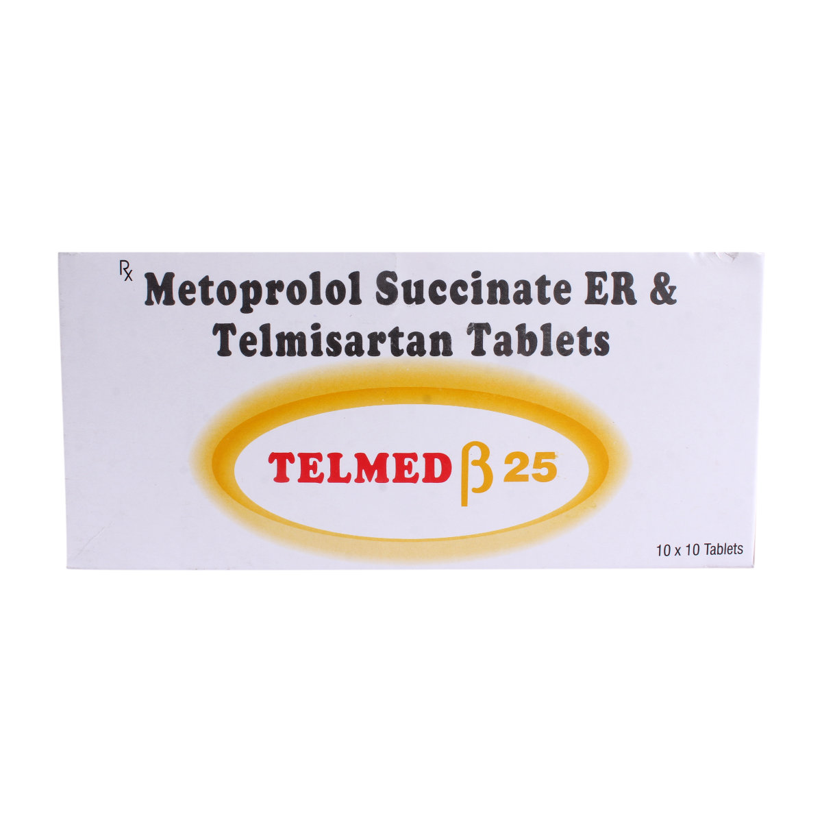 Telmed Beta 25 Tablet 10's, Pack of 10 Telmed Beta 25 Tablet 10's, Pack of 10