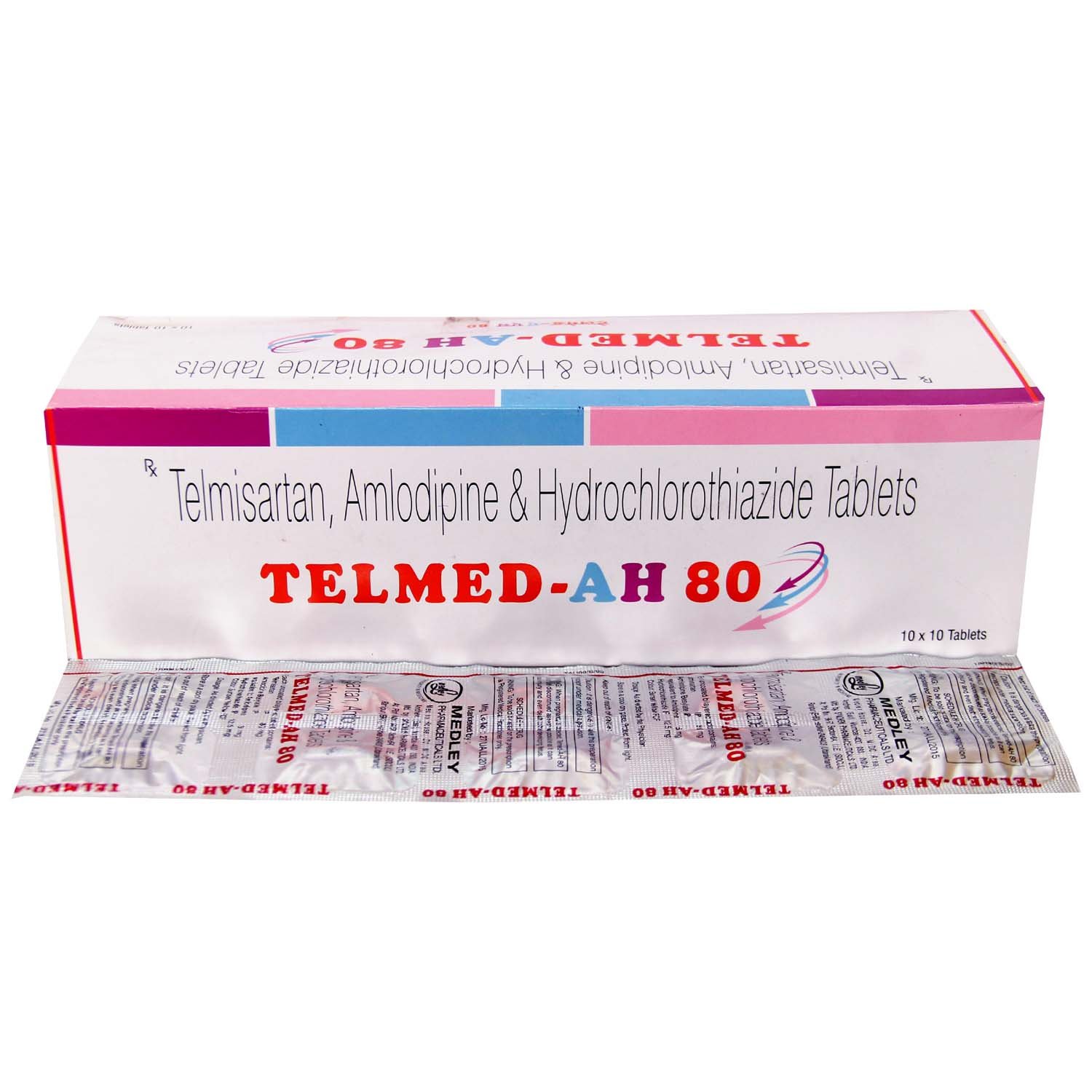 Telmed-AH 80 Tablet 10's, Pack of 10 Telmed-AH 80 Tablet 10's, Pack of 10