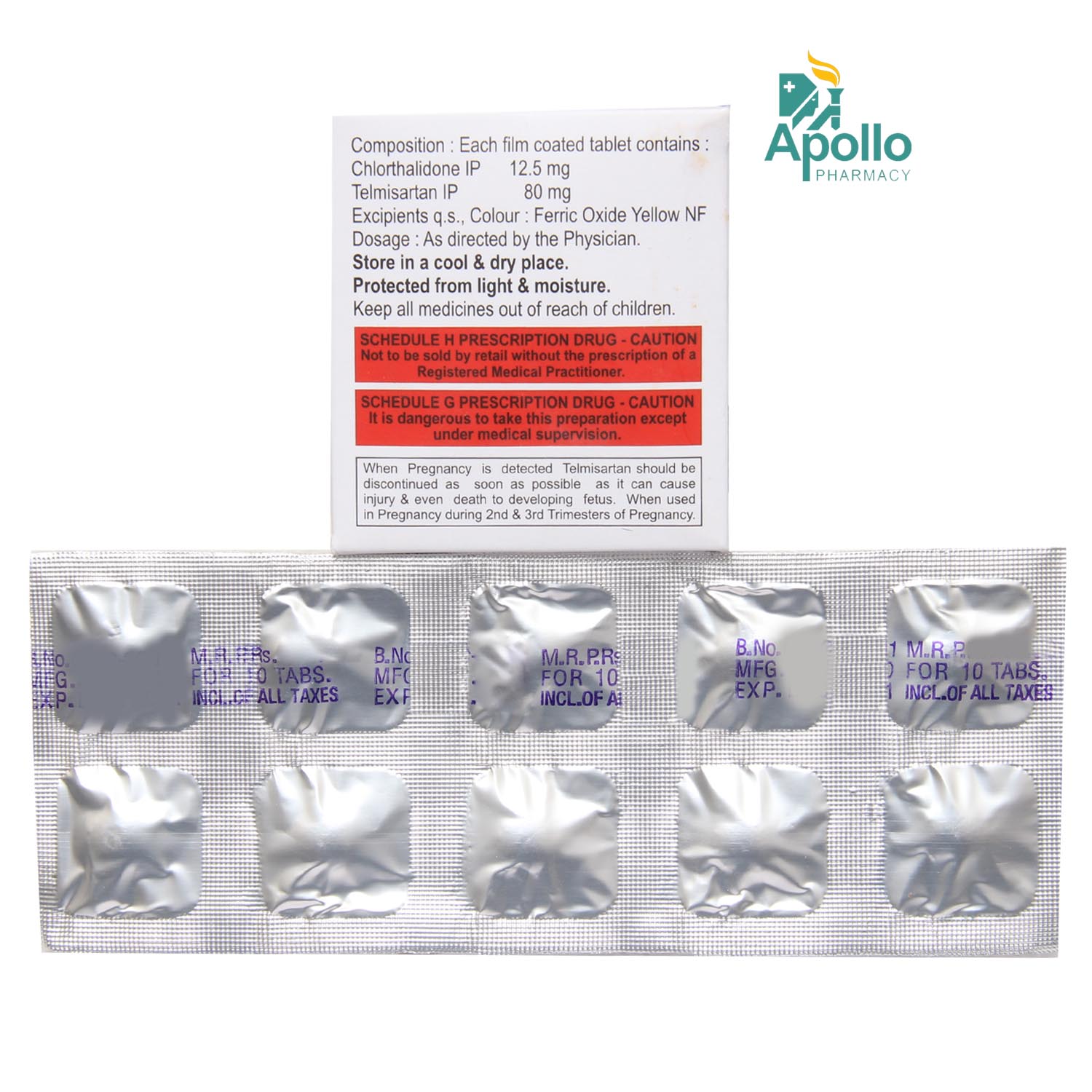 Telzox-CH 80 mg Tablet 10's, Pack of 10 Telzox-CH 80 mg Tablet 10's, Pack of 10