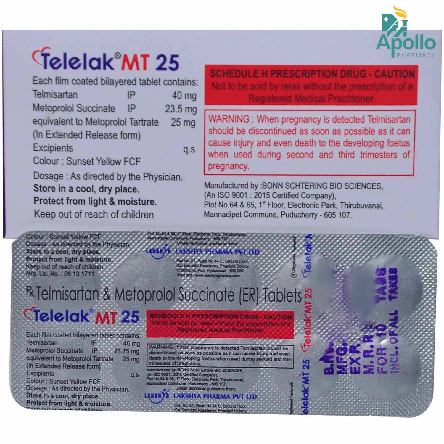 Telelak MT 25 Tablet 10's, Pack of 10 Telelak MT 25 Tablet 10's, Pack of 10