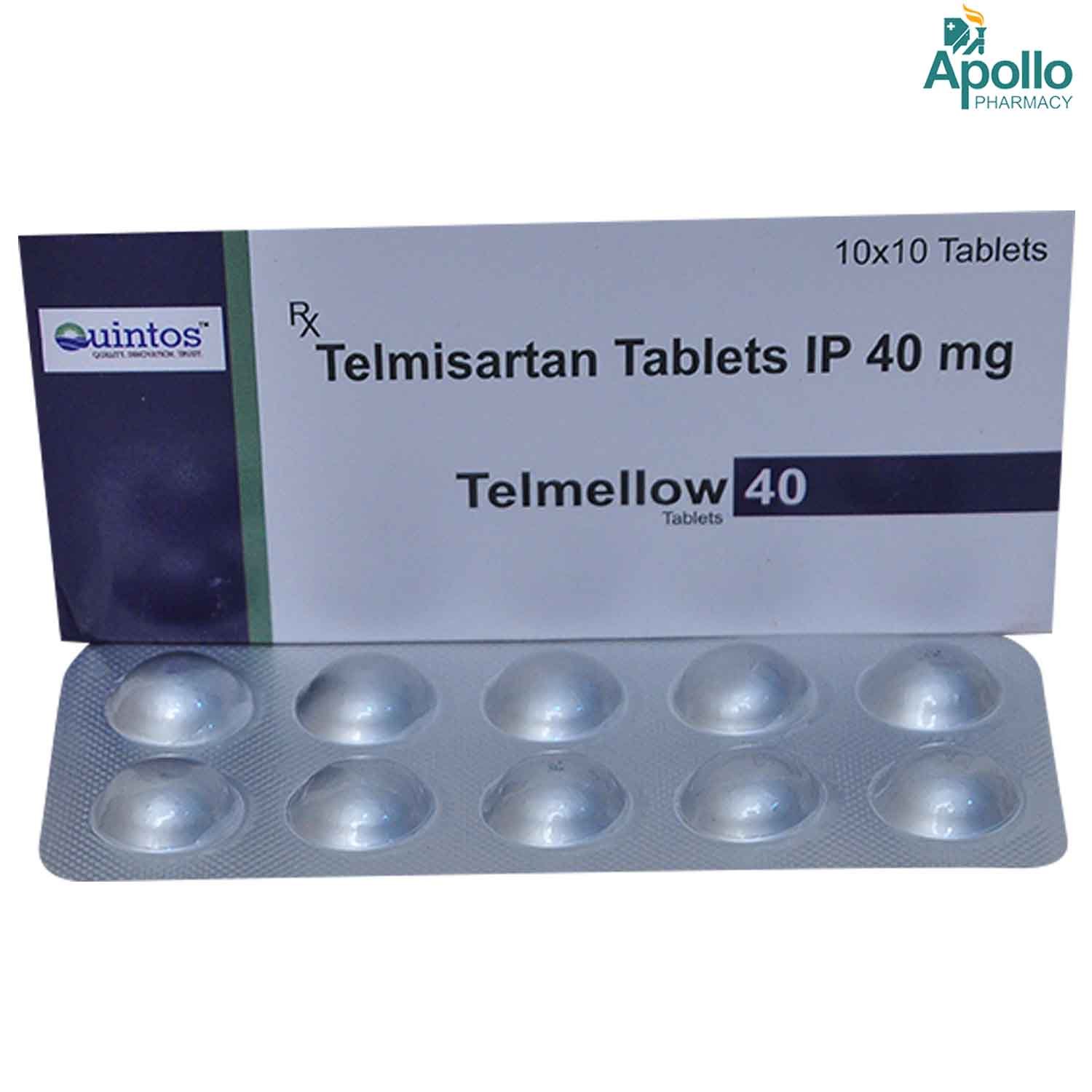 TELMELLOW 40 TABLET 10'S, Pack of 10 TabletS TELMELLOW 40 TABLET 10'S, Pack of 10 TabletS