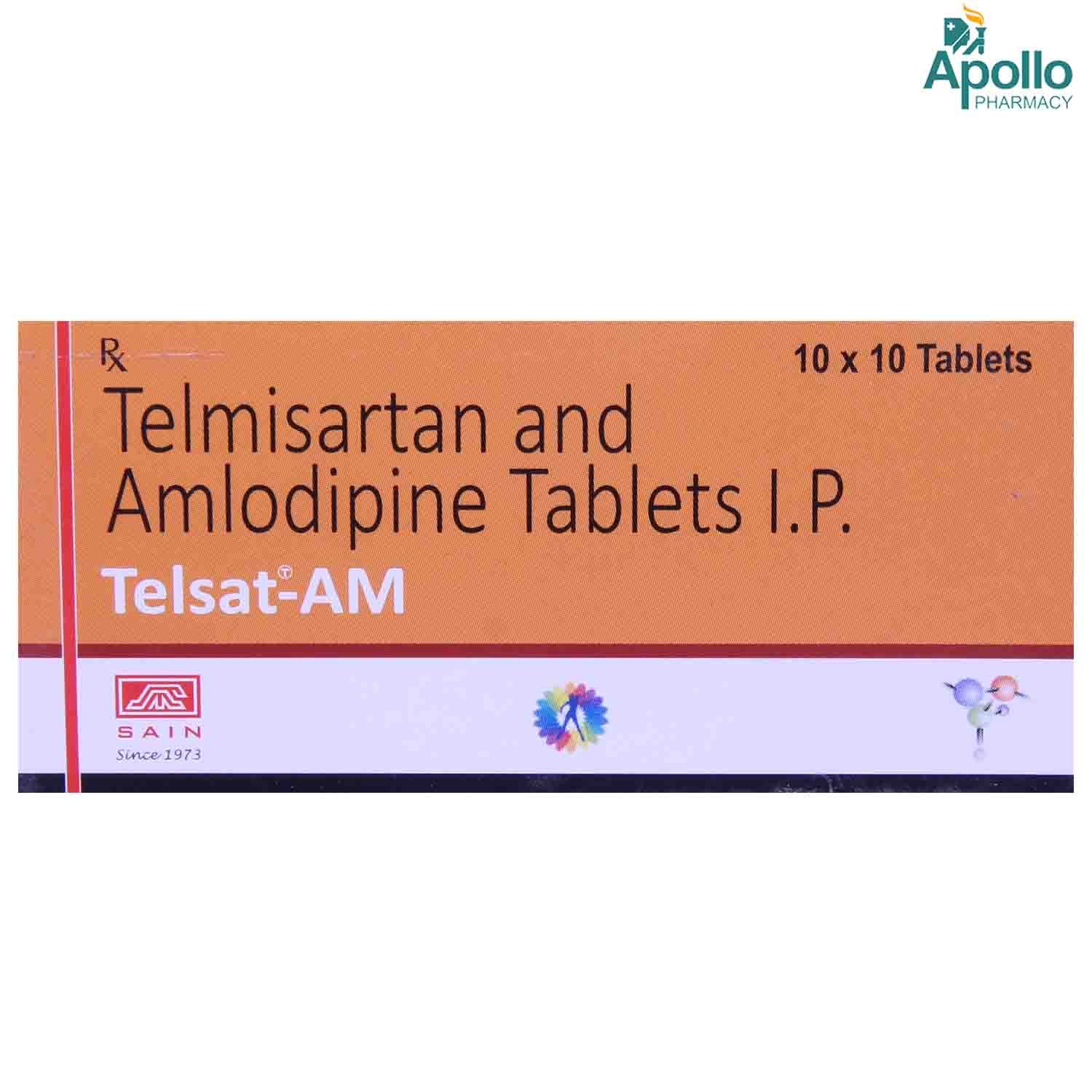 TELSAT AM TABLET 10'S, Pack of 10 TabletS TELSAT AM TABLET 10'S, Pack of 10 TabletS