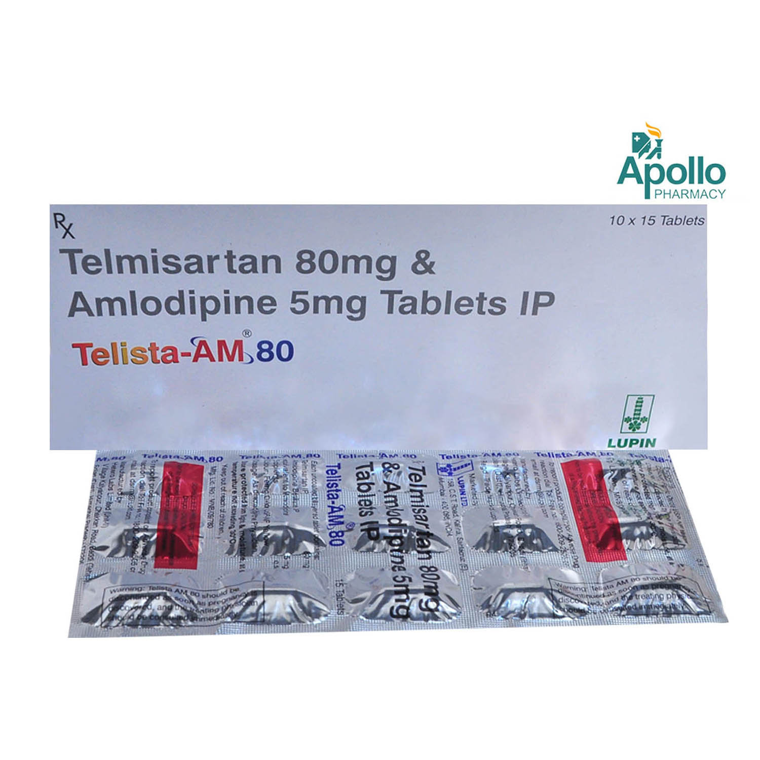 Telista-AM 80 Tablet 15's, Pack of 15 Telista-AM 80 Tablet 15's, Pack of 15